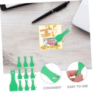 Abaodam 20 Pcs Plastic Scraper Tool Versatile Ticket Scratcher Compact Sticker Remover Scratching Tool Pendant Scraper Tool