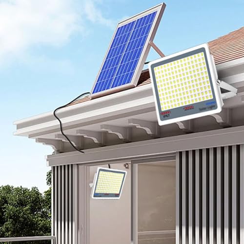 ZXXHNNAIH Solar Street Light IP67 Waterproofr Solar Parking Lot Lights, with 16.4ft Cable and Remote Control Solar Shed Light,for Yard Gazebo Shed Barn