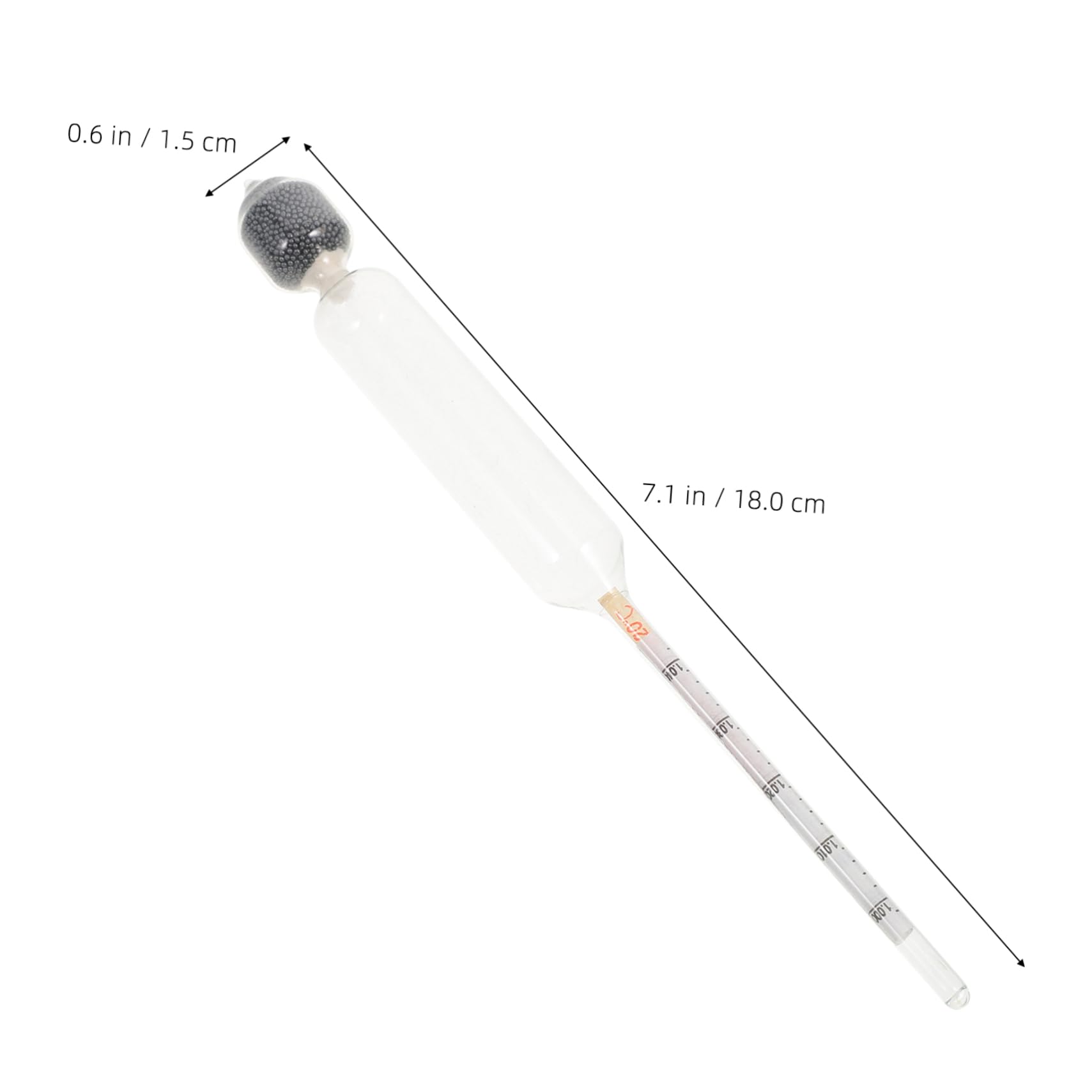 FUNOMOCYA Lactometer Milk Lactate Meter Measure Supply Kitchen Hydrometer Measure Tool Scale Hydrometer Liquid Hydrometer Convenient Hydrometer Home Hydrometer Degree Tools Transparent Glass