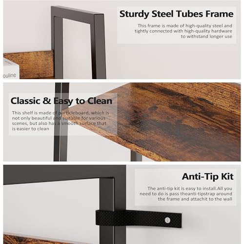 Homedawn 5-Tier Corner Shelf & 4-Tier Ladder Shelf