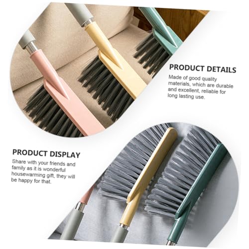 BCOATH 3pcs Sweeping Brush para Limpiar Bed Cleaning Brush Soft Bristle Cleaning Brush Car Broom Car Cleaning Brush Hand Sofa Cleaning Brush Soft Bristle Broom Stainless Steel