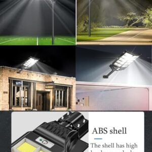 ZXXHNNAIH Solar Street Light IP66 Waterproof Solar Parking Lot Lights 3800LM-8080L Can be selecte,for Basketball Court Patio