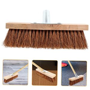 bristle brush head household cleaning brushes soft bristle cleaning brush push broom head wooden floor cleaner brush head floor cleaning brush head replacement brush head iron bcoath