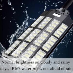 ZXXHNNAIH Solar Street Light IP66 Waterproof Solar Parking Lot Lights 3800LM-8080L Can be selecte,for Basketball Court Patio