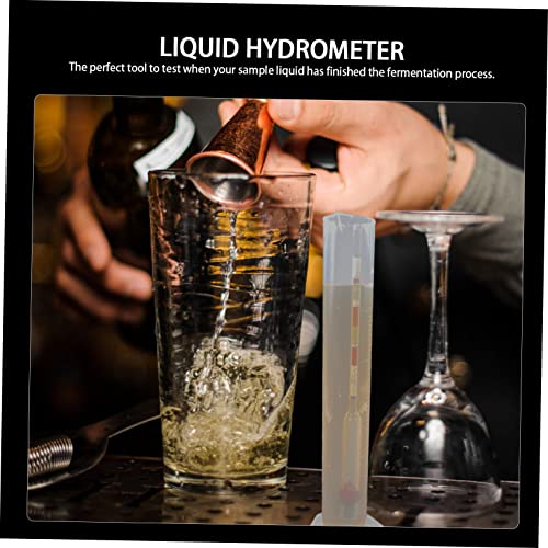 HOLIDYOYO 1 Set American Attenuation Meter Wine Hydrometer Maple Syrup Beer Alcohol Meter Hydrometer Tester Alcoholometer Hydrometer and Test Jar for Measuring Cylinders Plastic