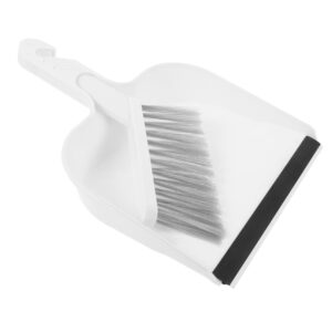 hapinary 1 set mini table broom mini cleaning tool desktop waste cleaning tool whisk broom small household dust pan cartoon broom portable mini dustpan keyboard dust remover white plastic