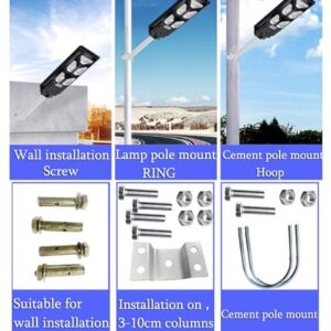 ZXXHNNAIH Solar Street Light Solar Parking Lot Light,with Motion Sensor and Remote Control,IP67 Waterproof,for Basketball Court Parking Lot