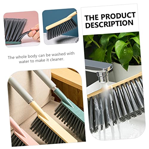 BCOATH 3pcs Sweeping Brush para Limpiar Bed Cleaning Brush Soft Bristle Cleaning Brush Car Broom Car Cleaning Brush Hand Sofa Cleaning Brush Soft Bristle Broom Stainless Steel