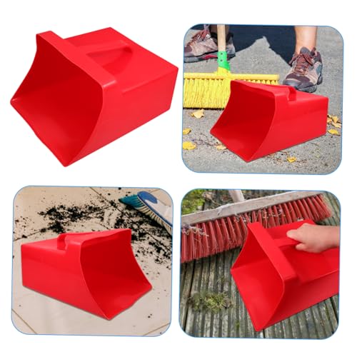 NAMOARLY Garbage Cleaning Dustpan Trash Cleaning Shovels Kitchen Dustpans Lobby Dustpan Garden Dustpans Household Dustpans Commercial Sweeping Supplies Trash Scoop Upright Pans Red Plastic