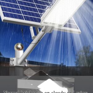 ZXXHNNAIH Solar Street Light IP65 Waterproof Solar Street Lights with Adjustable Solar Panels Can be remotely Controlled,for Basketball Court Parking Lot