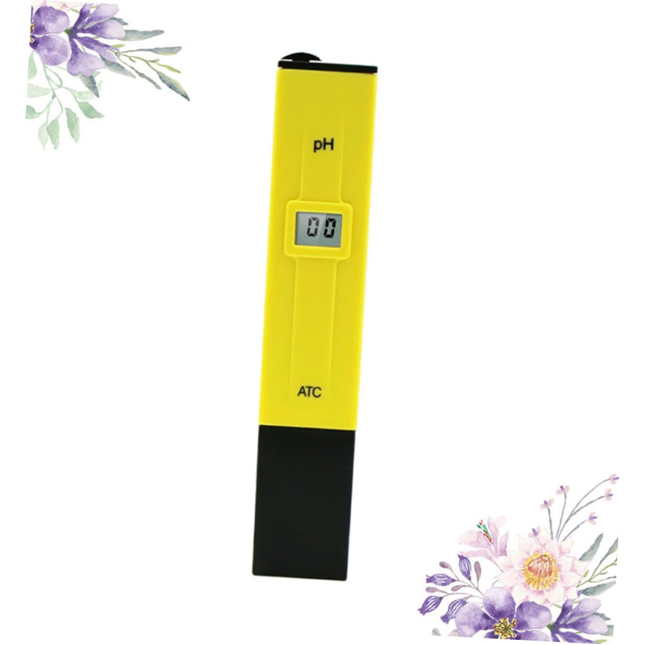 BUGUUYO Ph Measurement Portable Ph Pen Water Ph Pen Ph Tester Digital Water Tester Ph Meter Pen Fish Tank Ph Tester Digital Ph Pen Ph Test Pen LCD Ph Pen Pool Ph Tester Yellow