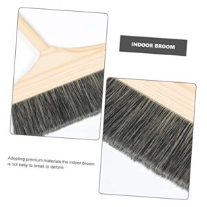 OHPHCALL Wooden Long Handle Broom Dust Sweeper Toilet Riser Dust Broom Telescopic Broom Concrete Broom Sofa Sweeping Broom Fine Bristle Broom Camping Broom Courtyard Broom Rv Bristle Hair