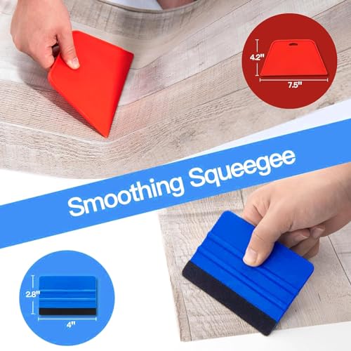 kobeIeen Wallpaper Smoothing Tool Multifunction Smoothing Tool Set for Peeling and Stick Backsplash Tiles Paper Vinyls