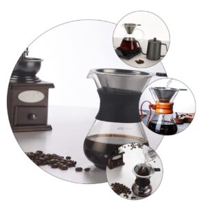 1 PC Coffee Filter Mesh Strainer Small Coffee Makers Manual Espresso Maker Stainless Drink Strainer Pour Tea Filter Reusable Residue Filter Coffee Strainer Black NAMOARLY