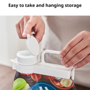 4Pcs Bag Clip with Pour spouts Food Clips to Seal Pour Food Storage Bag Clip with Spout for Cereal Snacks and More (4 in 1)