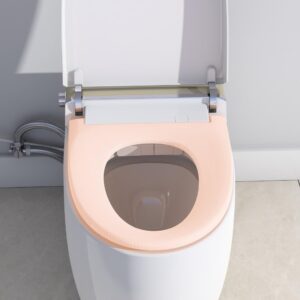 WIIS' IDEA Smart Toilet, Elongated One Piece Bidet Toilet with Bidet Built In, Tankless Smart Bidet Toilet with Auto Open Close, Auto Flush, Foot Sensor, Heated Bidet Seat, LED Display, Night Light