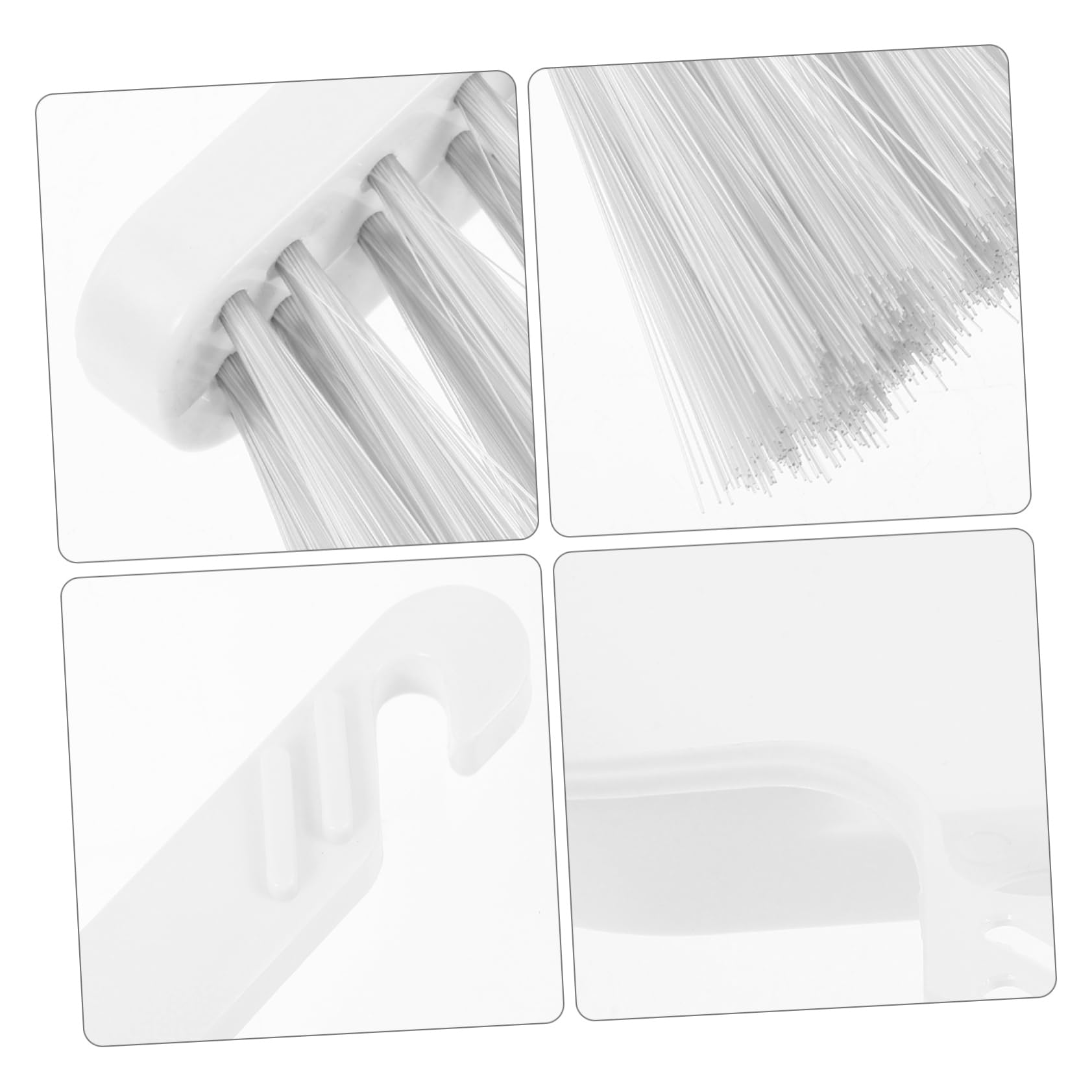 HAPINARY 1 Set Mini Table Broom Mini Cleaning Tool Desktop Waste Cleaning Tool Whisk Broom Small Household Dust Pan Cartoon Broom Portable Mini Dustpan Keyboard Dust Remover White Plastic