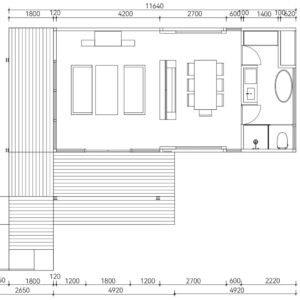 Prefab Homes | Prefab Modular Tiny Homes with Bathroom & Kitchen | 49.6m² Modular Mobile Home for Backyard, Hotels, Offices, Bars, Outdoor Living | Tiny Homes to Live in for Adults