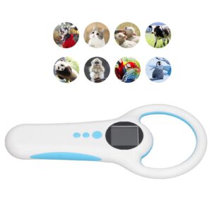 Pet Tag Reader Microchip Scanner LED Handheld Pet ID Scanner with 500 Data Storage Buzzer for Dog Pet Cat Pig Animal