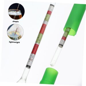 FELTECHELECTR 2 Pcs Sugar Meter Hydrometer for Mead Alcohol Hydrometer Home Brewing Hydrometer Beer Hydrometer Sugar Hydrometer Syrup Hydrometer Test Cup Hydrometer for Beer Borosilicate Glass