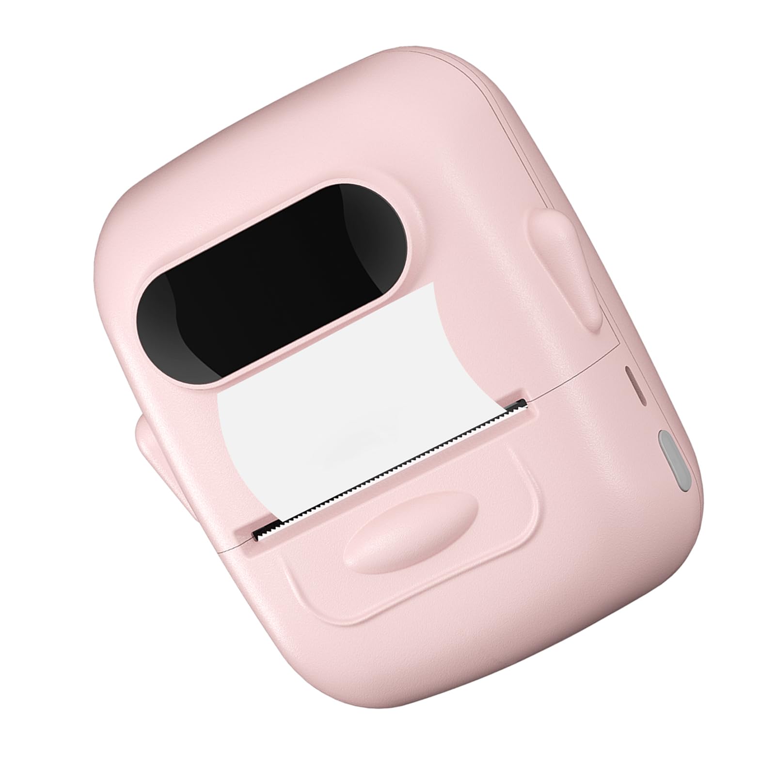 Yosoo Receipt Printer, Square Receipt Printer Portable with Connection Support Thermal Receipt Printer for Clear and Convenient Printing (Pink)