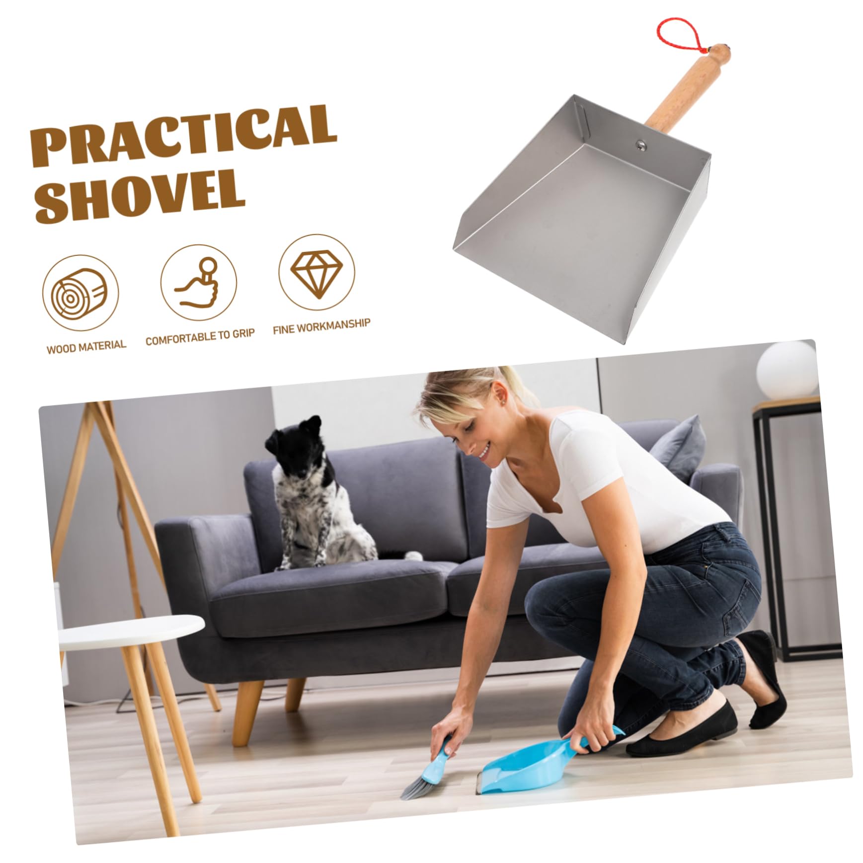 BUTIFULSIC 1pc Kitchen Table Dustpan Interior Cleaner Small Upright Dustpan Commercial Dust Pan Desk Cleaner Dustpan Small Dust Pan Dustpan Scooper Dustpans Stainless Steel Dust Pan Silver