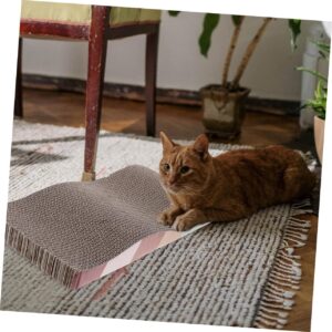 Levemolo 2pcs Corrugated Cat Scratching Post Fun Scratcher Kitten Scratcher Cardboard Cat Scratchers Indoor Cat Plaything Cat Supplies Pet Scratcher Pad Cat Scratcher Pad Corrugated Paper