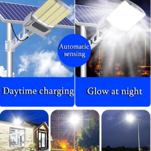 ZXXHNNAIH Solar Street Light Solar Parking Lot Lights High Conversion Rate,Can 320 ° Luminescence, for Backyard Path Parking Lot