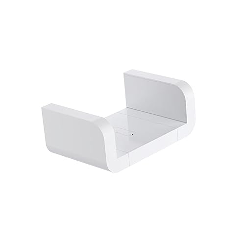 Amosfun 1pc Wall Shelf Corner Shelf Wall Mounted Bookshelf Corner Wall Mounted Shelf Wall Mounted Rack White