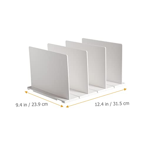 Hohopeti Partition Plate Cabinet Shelves Closet Shelves Separators Table Wardrobe Organizing Dividers Clear Wardrobe Dividers Book Shelf Dividers Clear Shelf Plastic White