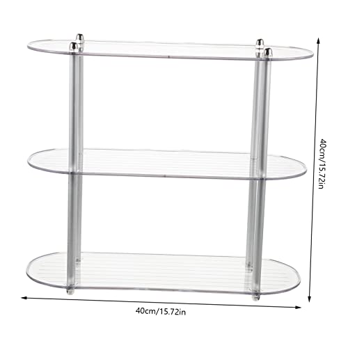 Unomor Multi-Layer Shelf Bathroom Rack Plate Display Stands Multi-Layer Makeup Shelf Table Top Display Stand Desktop Storage Rack Two Tier Bathroom Counter Organizer Desk Vanity The Pet