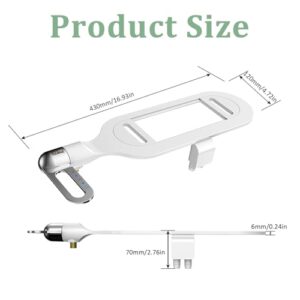 Yaoliucp Bidet Attachment for Toilet, Non Electric Bidet Toilet Seat Attachment with Dual Nozzle, Adjustable Toilet Bidet Attachment for Sanitary and Feminine Wash, Bidet Attachment for Toilet