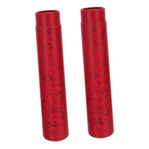 frcolor 2pcs box calligraphy and painting box painting scroll tube picture scroll containers calligraphy art scroll holder durable calligraphy holder poster tube red paper