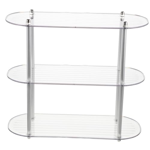 Unomor Multi-Layer Shelf Bathroom Rack Plate Display Stands Multi-Layer Makeup Shelf Table Top Display Stand Desktop Storage Rack Two Tier Bathroom Counter Organizer Desk Vanity The Pet