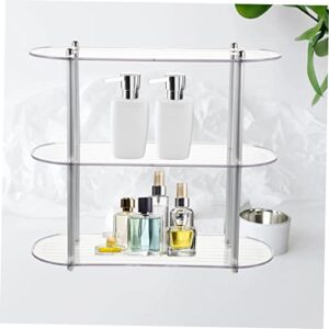 Unomor Multi-Layer Shelf Bathroom Rack Plate Display Stands Multi-Layer Makeup Shelf Table Top Display Stand Desktop Storage Rack Two Tier Bathroom Counter Organizer Desk Vanity The Pet