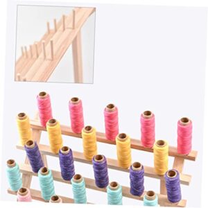 NUOBESTY 30 Sewing Storage DIY Thread Rack Thread Rack Wall Mount Cone Holder Stand Thread Holder Thread Organizer Rack Thread Stand Holder Embroidery Thread Sewing Thread Rack