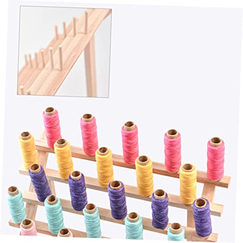 NUOBESTY 30 Sewing Storage DIY Thread Rack Thread Rack Wall Mount Cone Holder Stand Thread Holder Thread Organizer Rack Thread Stand Holder Embroidery Thread Sewing Thread Rack