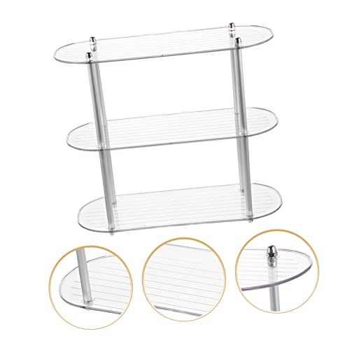 Unomor Multi-Layer Shelf Bathroom Rack Plate Display Stands Multi-Layer Makeup Shelf Table Top Display Stand Desktop Storage Rack Two Tier Bathroom Counter Organizer Desk Vanity The Pet