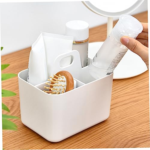 Outanaya Bathroom Accessories White Portable Toiletry Basket Unique Basket for Home The Pet Home Storage Baskets