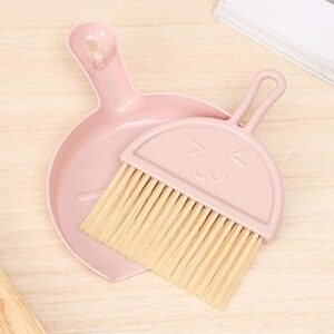 Broom with Dustpan Combo Set Mini Desktop Sweeping Cleaning Brush Small Cleaning Brush and Dustpan Set Broom Set Dust Pan and Broom Set Dust Broom Cleaning Tools Apartment Home Essentials