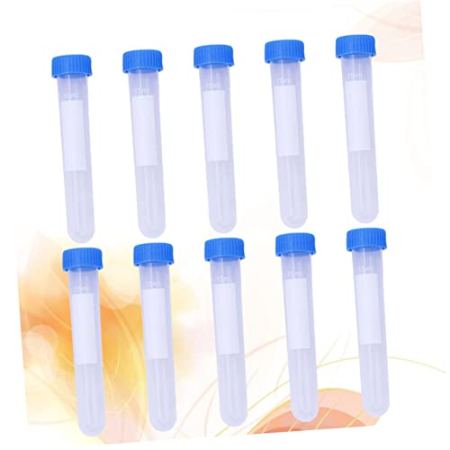 Hohopeti 10 Pcs Bottles for Needles Storage Container with Lid Clear Container Compartmentalized Storage Containers Craft Storage Containers Sewing Needles Container Bead Kit Bead Container