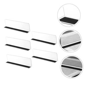 PRETYZOOM 5pcs Shelf Baffle Store Goods Separator Shelf Divider Classification Baffles Shelf Spacers Snacks Divider Supermarket Organization Racks Store Storage Racks Shelves Magnetic Stripe