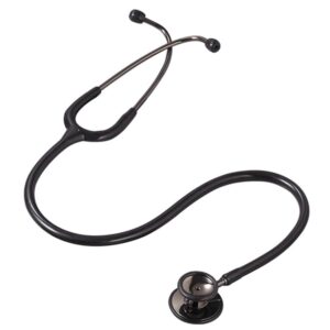 deluxe classic dual head stethoscope by lane instrument, black edition