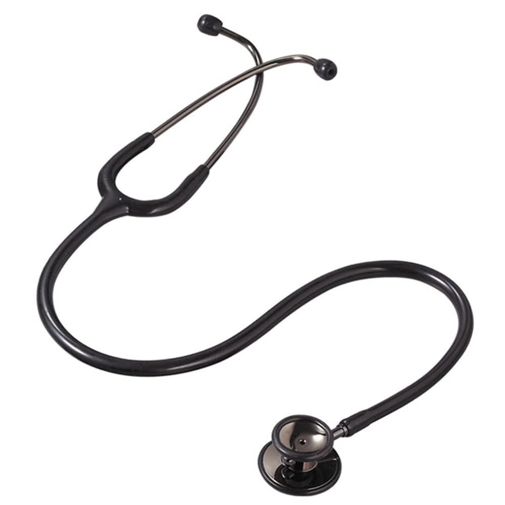 Deluxe Classic Dual Head Stethoscope by Lane Instrument, Black Edition