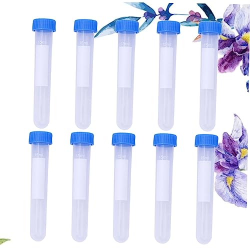 Hohopeti 10 Pcs Bottles for Needles Storage Container with Lid Clear Container Compartmentalized Storage Containers Craft Storage Containers Sewing Needles Container Bead Kit Bead Container