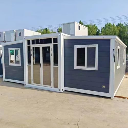 2 Bedroom Portable Living home 20ft Expandable Container House Heavy-Duty Portable Container Home