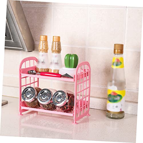 FUNOMOCYA 2pcs Storage Rack Storage Shelf Desktop Organizer Rack Kitchen Draining Shelf Storage Shelves Vegetables Rack Fruit Shelf