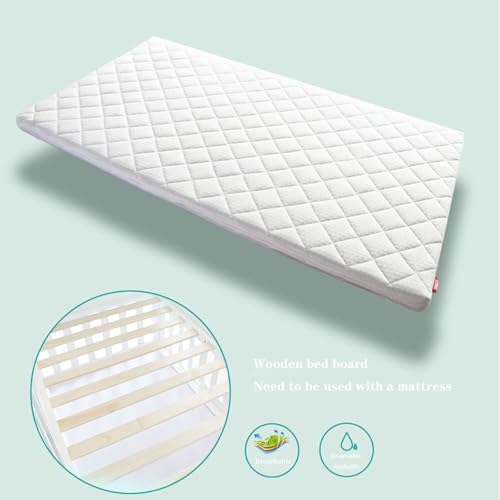 Queen Mattress Topper, 2In Natural Coir Mattress, Completely Double-Sided Splicing Mattress, Medium to Hard, Removable and Washable(45.6 * 24in)