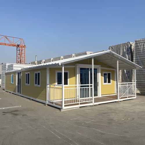 20Ft 40Ft Prefabricated Tiny Folding Homes Extendable Cabin Container House with 2 3 4 Bedrooms and Kitchen