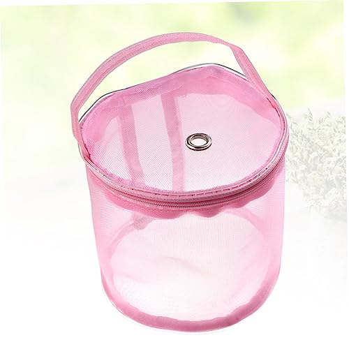 PLAFOPE 2pcs Yarn Ball Storage Crochet Needles for Yarn Crochet Storage Bag Crochet Yarn Storage Knitting Bag Woolen Yarn Storage Bucket Pink